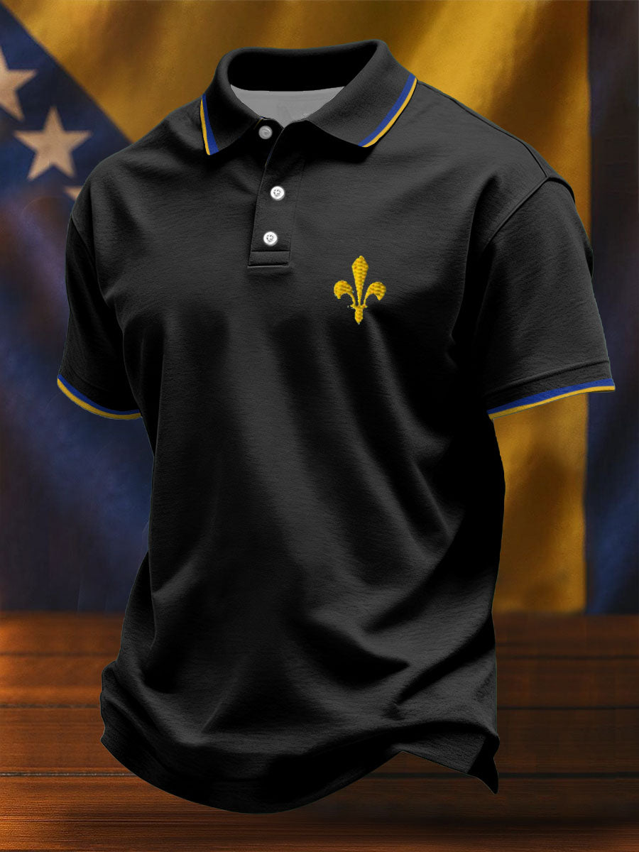 Men's Bosnia Football Lover ZMAJEVI Printed Casual Tops