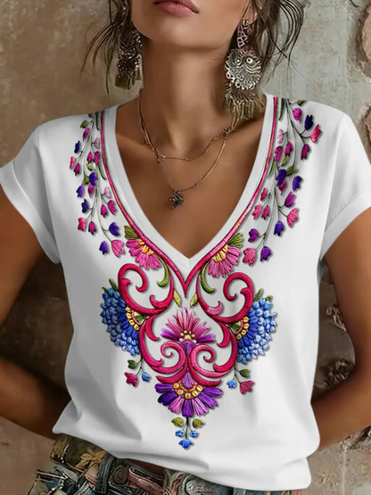Women's Mexican Cinco de Mayo Printed short-sleeved T-shirt