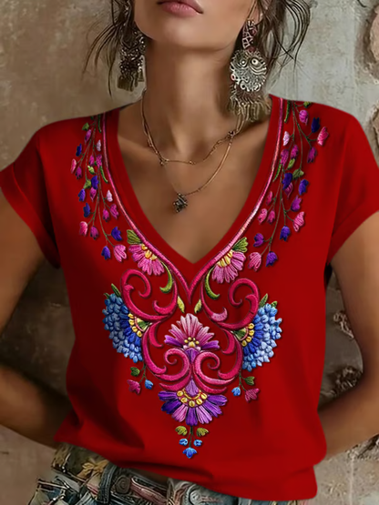 Women's Mexican Cinco de Mayo Printed short-sleeved T-shirt