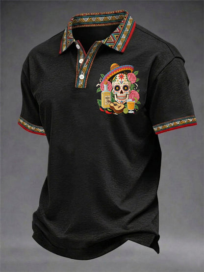 Men's Cinco De Mayo Print Short-Sleeve Top