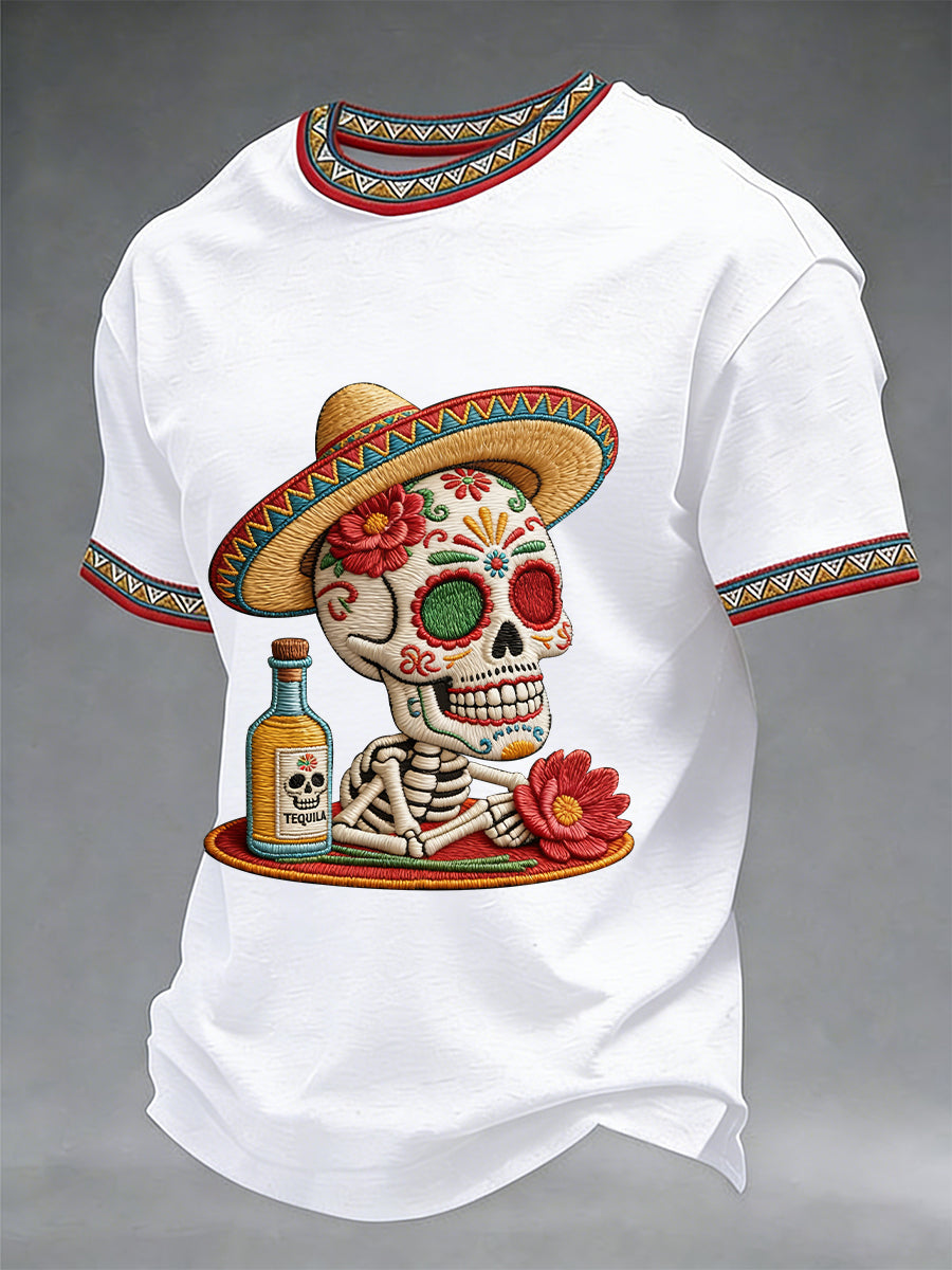Men's Cinco De Mayo Print Short-Sleeve T-shirt