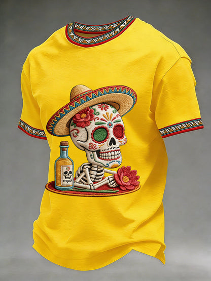 Men's Cinco De Mayo Print Short-Sleeve T-shirt