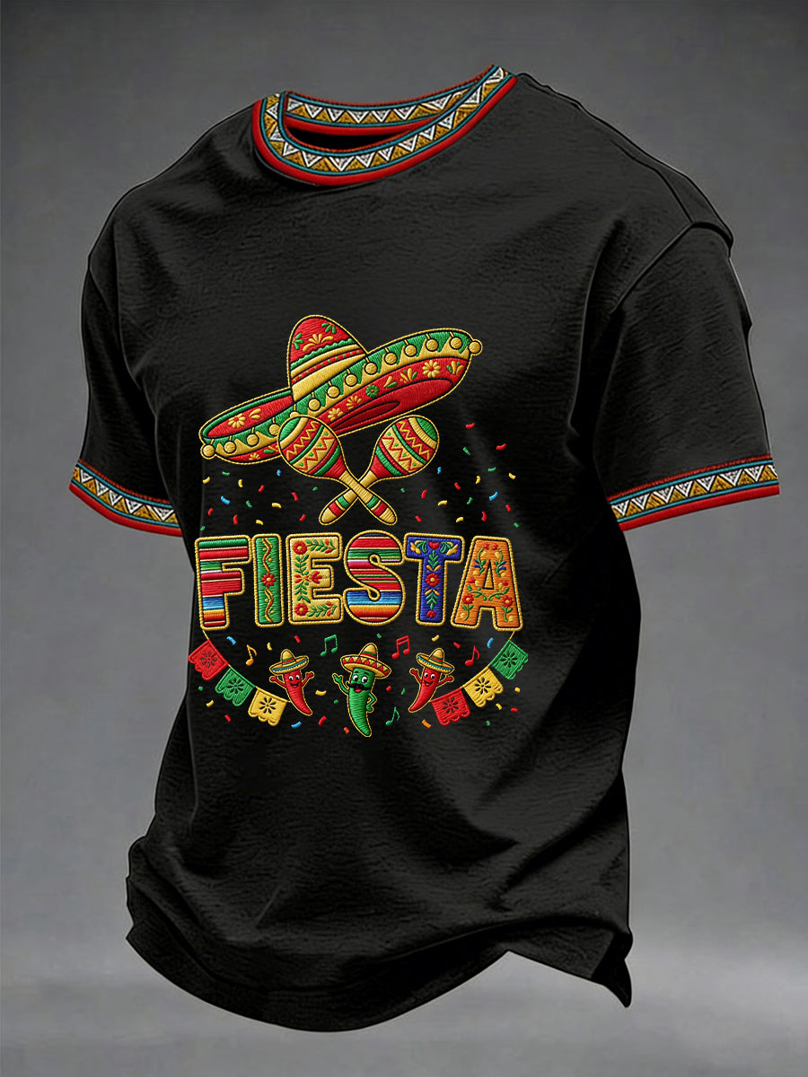 Men's Cinco De Mayo Print Short-Sleeve T-shirt