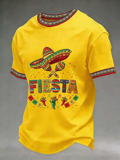 Men's Cinco De Mayo Print Short-Sleeve T-shirt