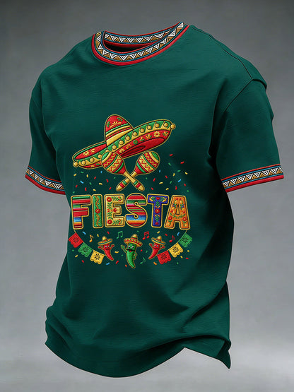 Men's Cinco De Mayo Print Short-Sleeve T-shirt
