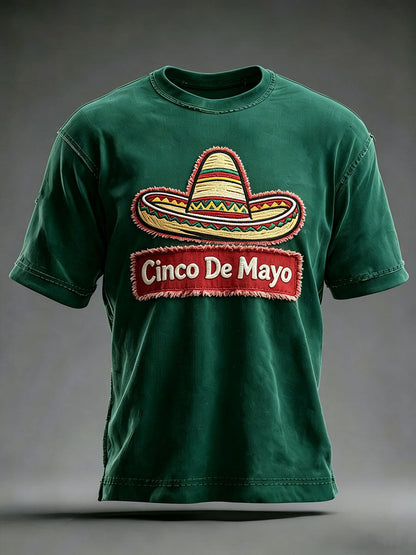 Men's Cinco de Mayo Printed Casual T-Shirt