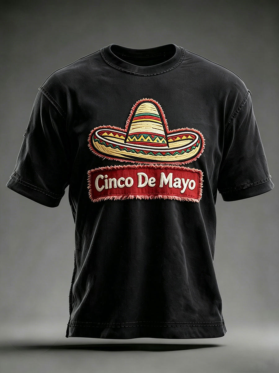 Men's Cinco de Mayo Printed Casual T-Shirt