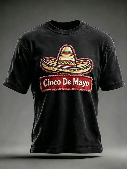 Men's Cinco de Mayo Printed Casual T-Shirt