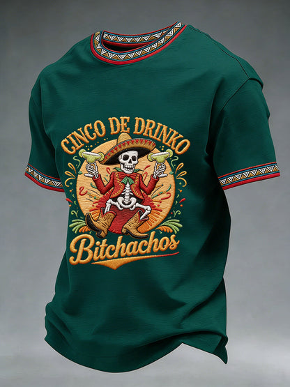 Men's Cinco De Mayo Print Short-Sleeve T-shirt