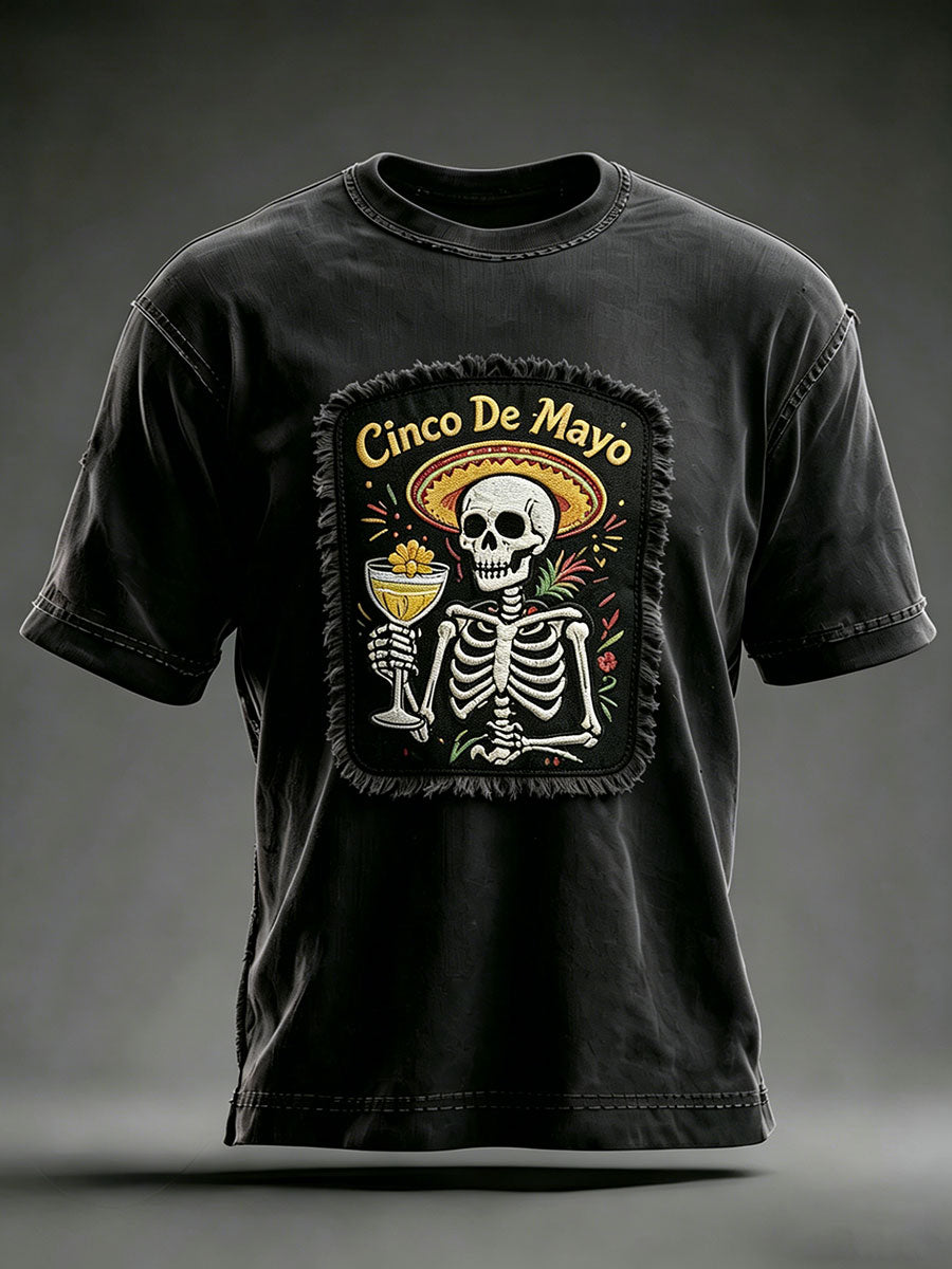 Men's Cinco de Mayo Printed Casual T-Shirt