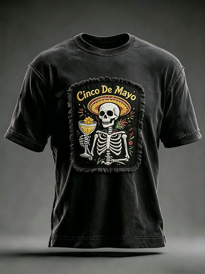 Men's Cinco de Mayo Printed Casual T-Shirt