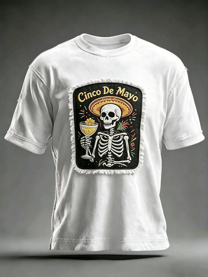 Men's Cinco de Mayo Printed Casual T-Shirt
