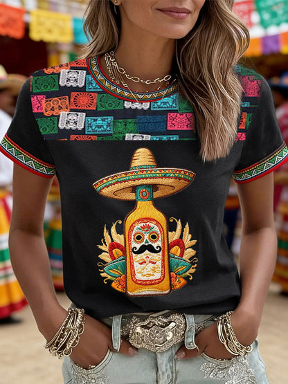 Women's Cinco de Mayo short-sleeved T-shirt