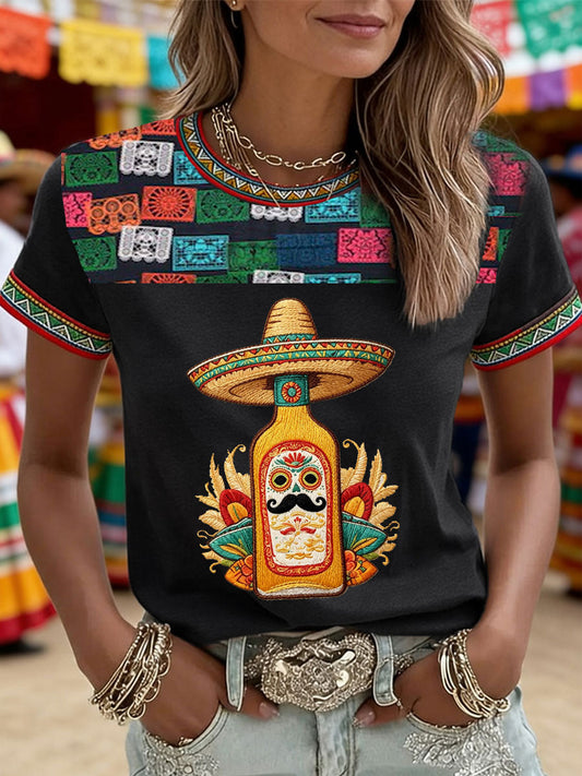 Women's Cinco de Mayo short-sleeved T-shirt