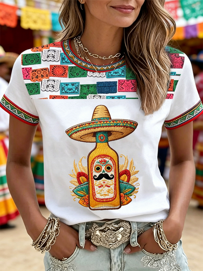 Women's Cinco de Mayo short-sleeved T-shirt
