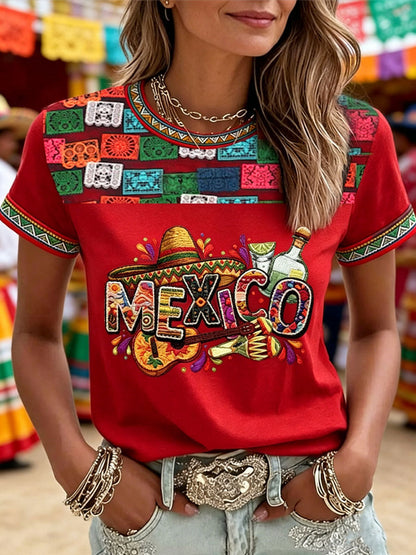 Women's Cinco de Mayo short-sleeved T-shirt