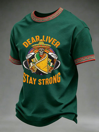 Men's Cinco de Mayo Printed Casual T-Shirt