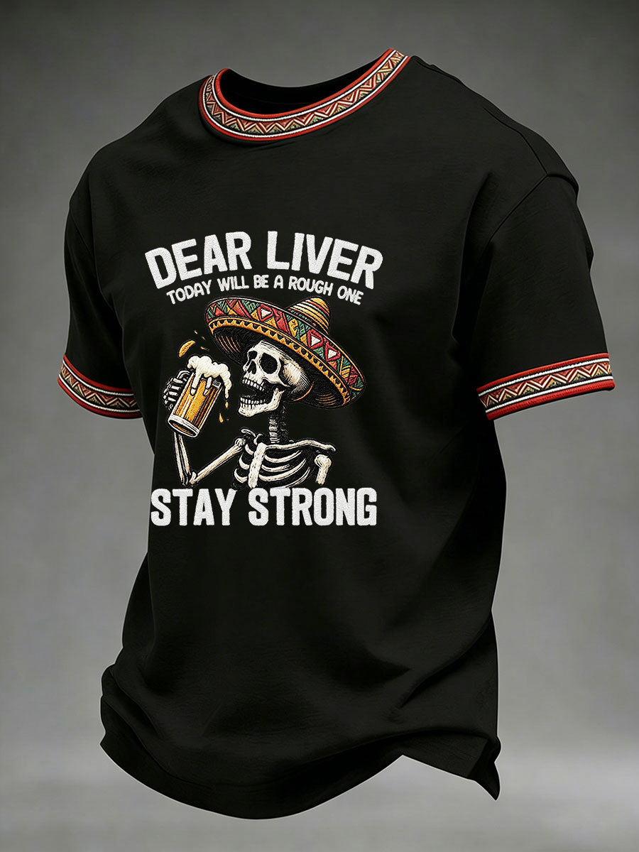 Men's Cinco de Mayo Printed Casual T-Shirt