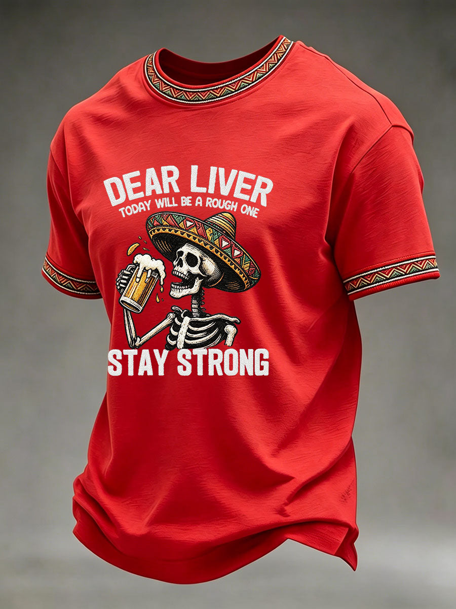 Men's Cinco de Mayo Printed Casual T-Shirt
