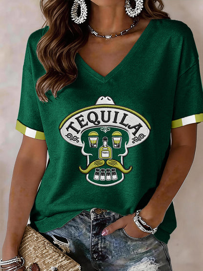 Women's Cinco de Mayo V-Neck T-Shirt