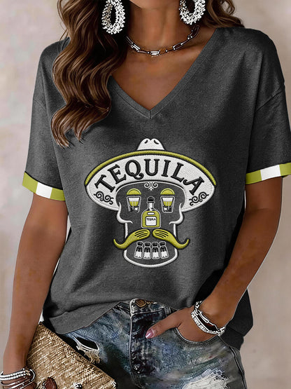 Women's Cinco de Mayo V-Neck T-Shirt