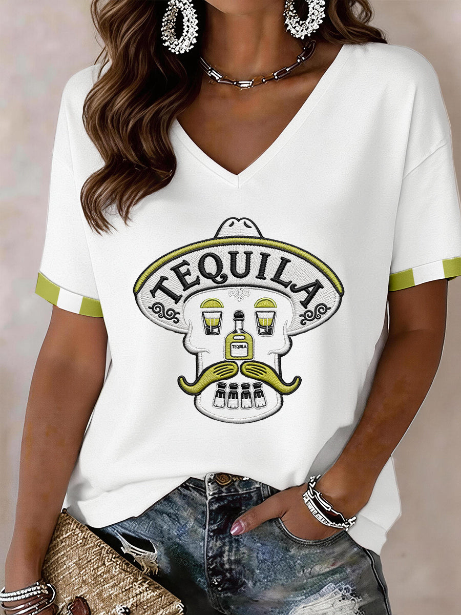Women's Cinco de Mayo V-Neck T-Shirt