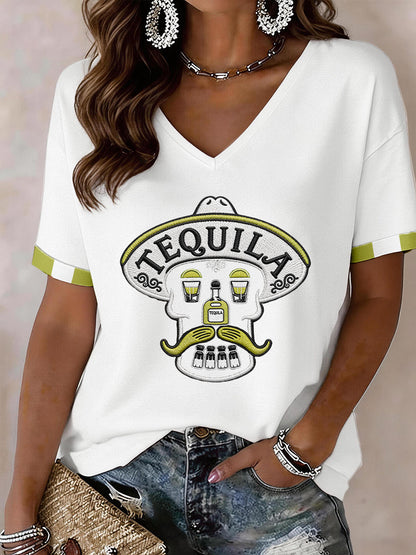 Women's Cinco de Mayo V-Neck T-Shirt