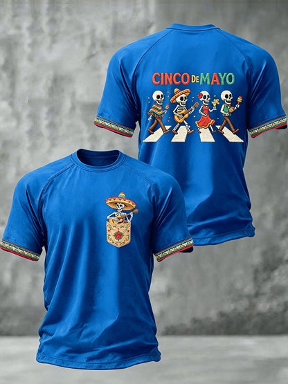 Men's Cinco De Mayo Print Short-Sleeve T-shirt