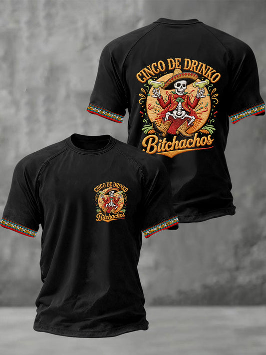 Men's Cinco De Mayo Print Short-Sleeve T-shirt