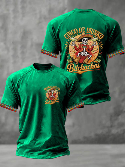 Men's Cinco De Mayo Print Short-Sleeve T-shirt
