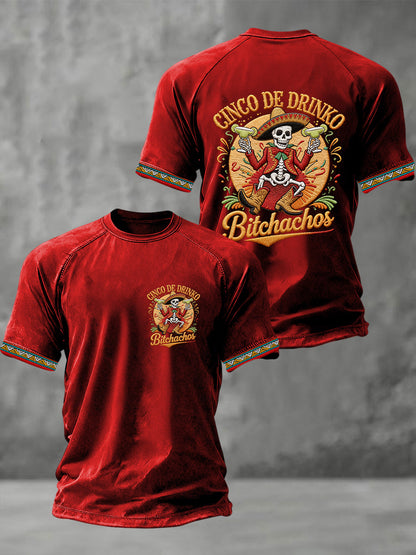 Men's Cinco De Mayo Print Short-Sleeve T-shirt