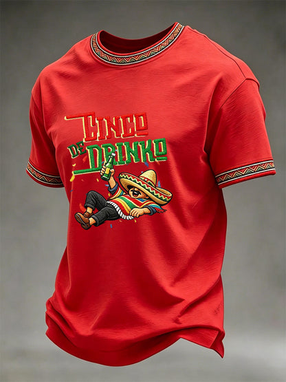 Men's Cinco de Mayo Printed Casual T-Shirt