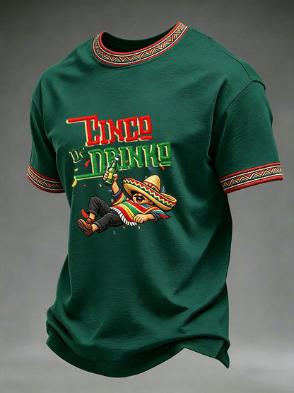 Men's Cinco de Mayo Printed Casual T-Shirt