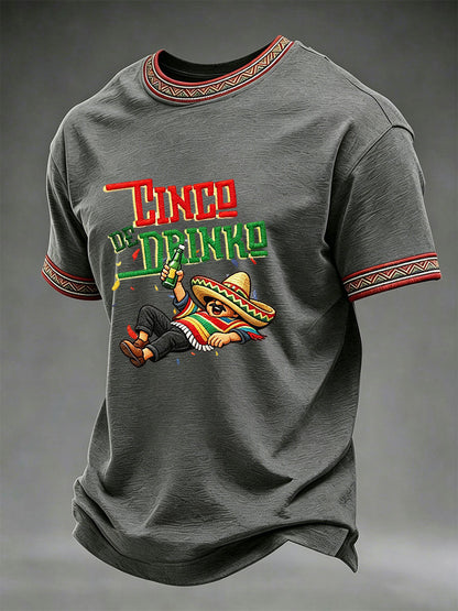 Men's Cinco de Mayo Printed Casual T-Shirt