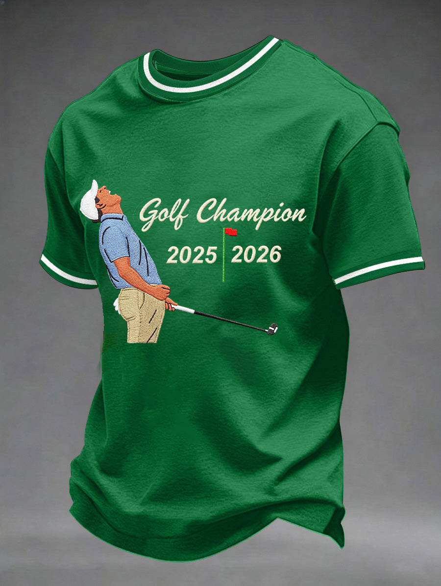 Men's 2026 Golf Champion Legend Rory McIlroy Print Casual Tee