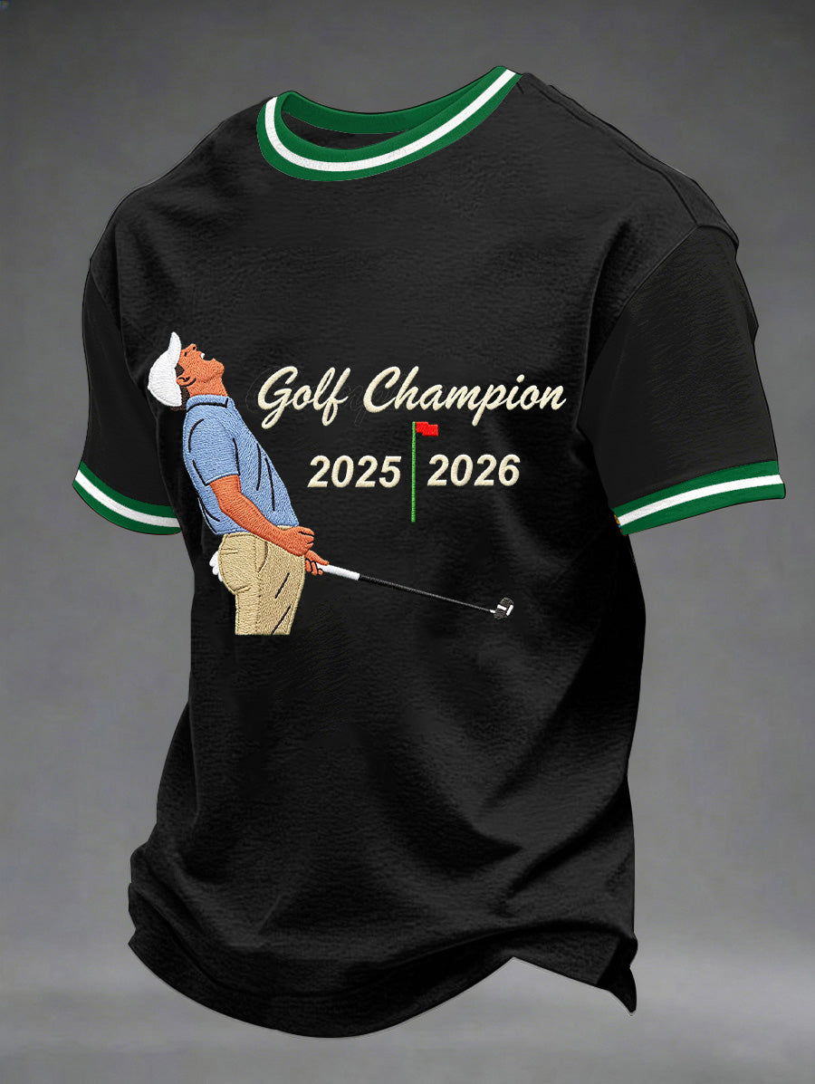 Men's 2026 Golf Champion Legend Rory McIlroy Print Casual Tee