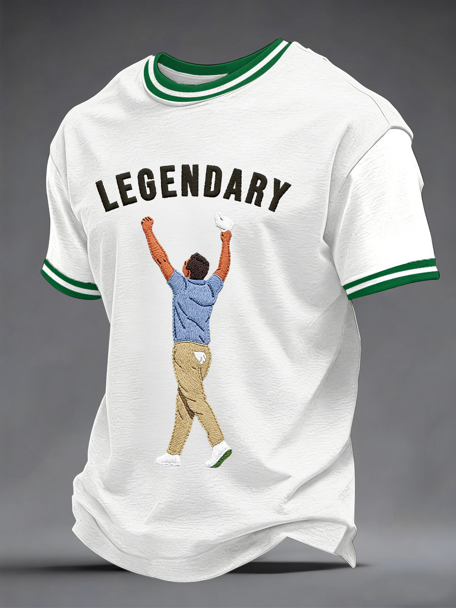 Men's 2026 Golf Champion Legend Rory McIlroy Print Casual Tee