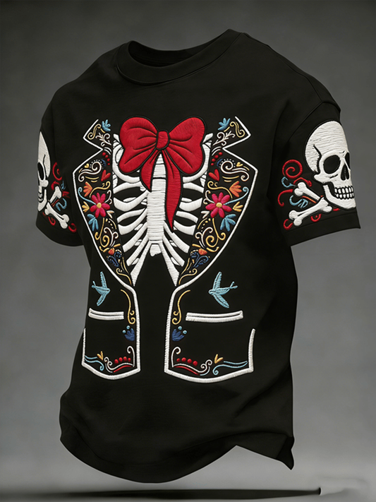 Men's Mexico Art Cinco De Mayo Print Short Sleeves T-shirt