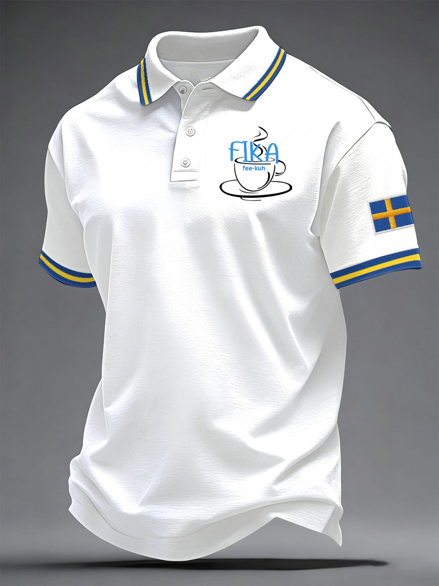 Men's Swedish Print Casual Top
