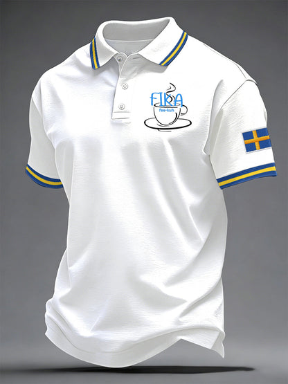 Men's Swedish Print Casual Top