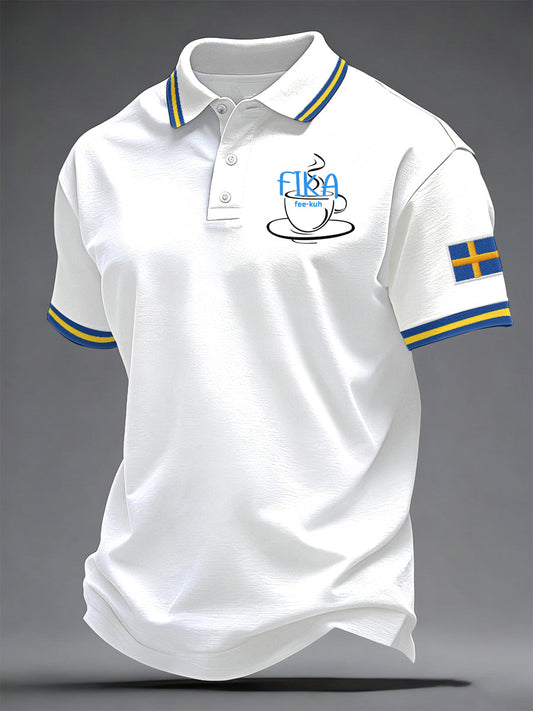 Men's Swedish Print Casual Top