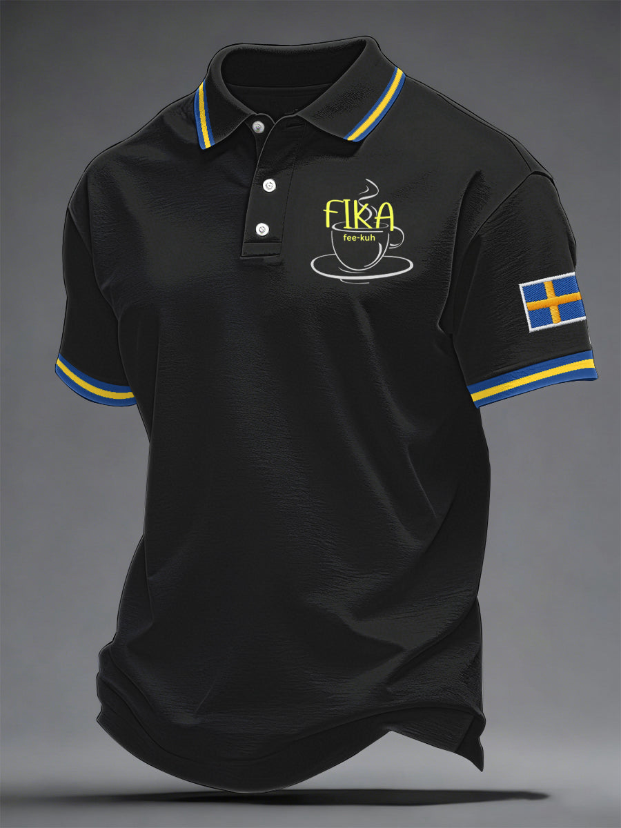 Men's Swedish Print Casual Top