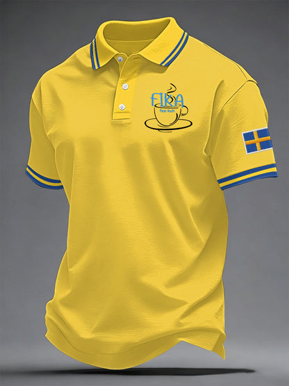 Men's Swedish Print Casual Top
