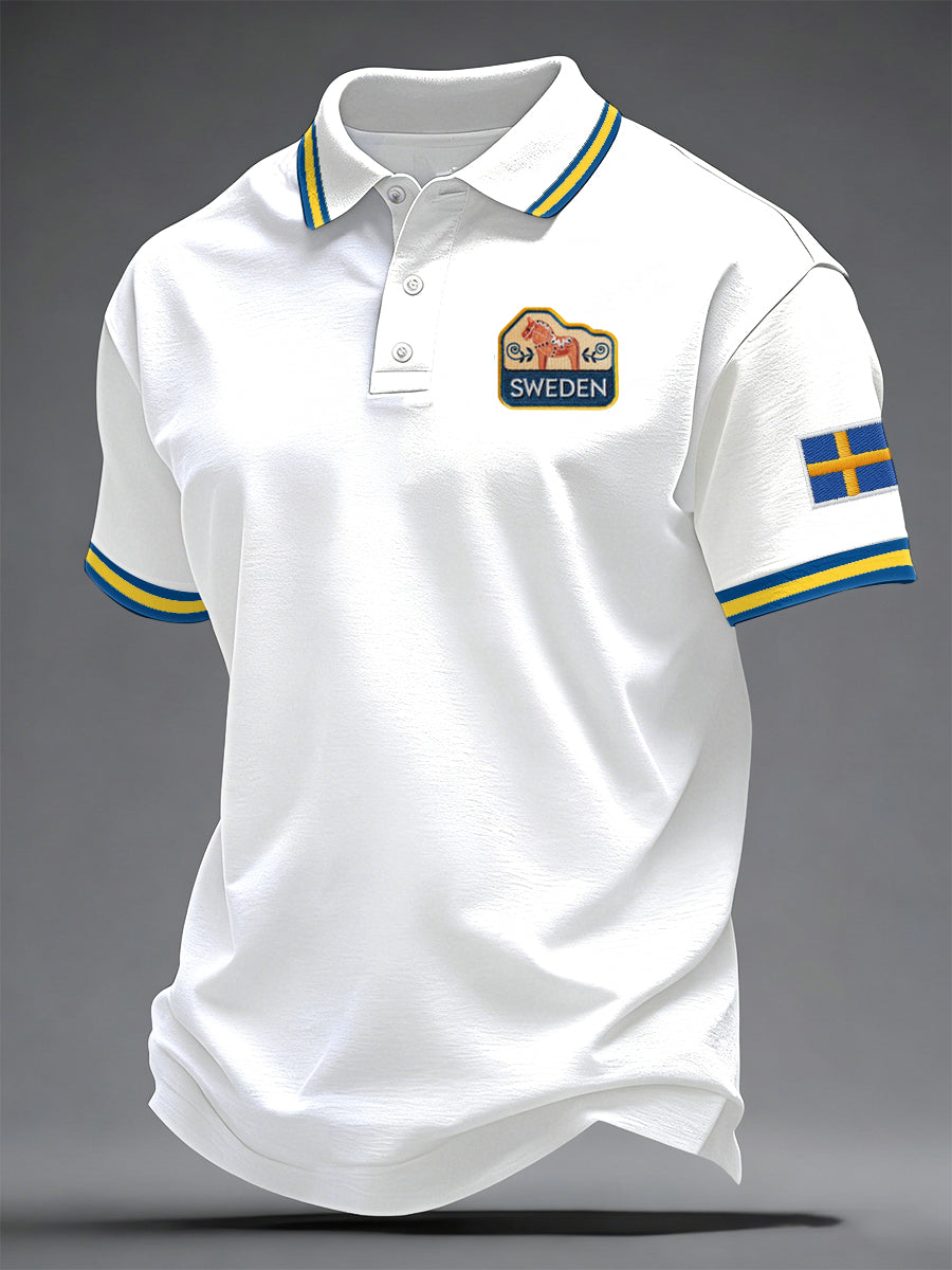 Men's Swedish Print Casual Top