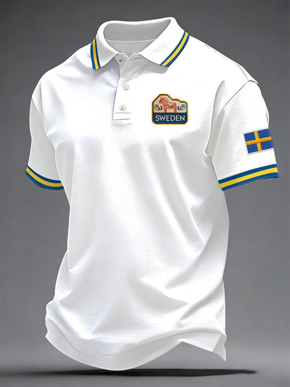 Men's Swedish Print Casual Top