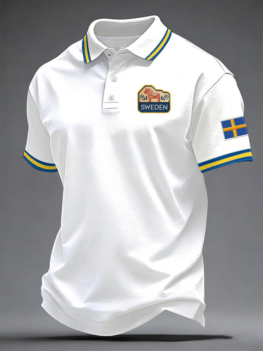 Men's Swedish Print Casual Top