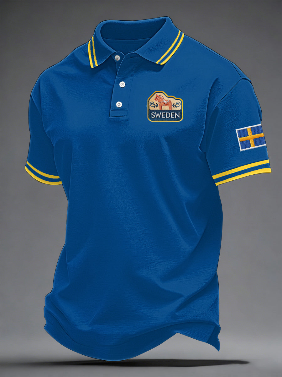 Men's Swedish Print Casual Top