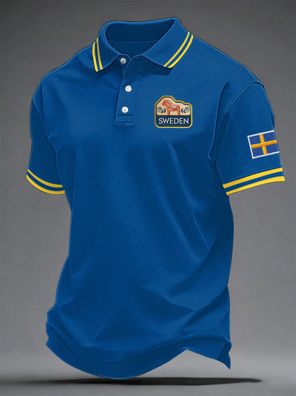 Men's Swedish Print Casual Top