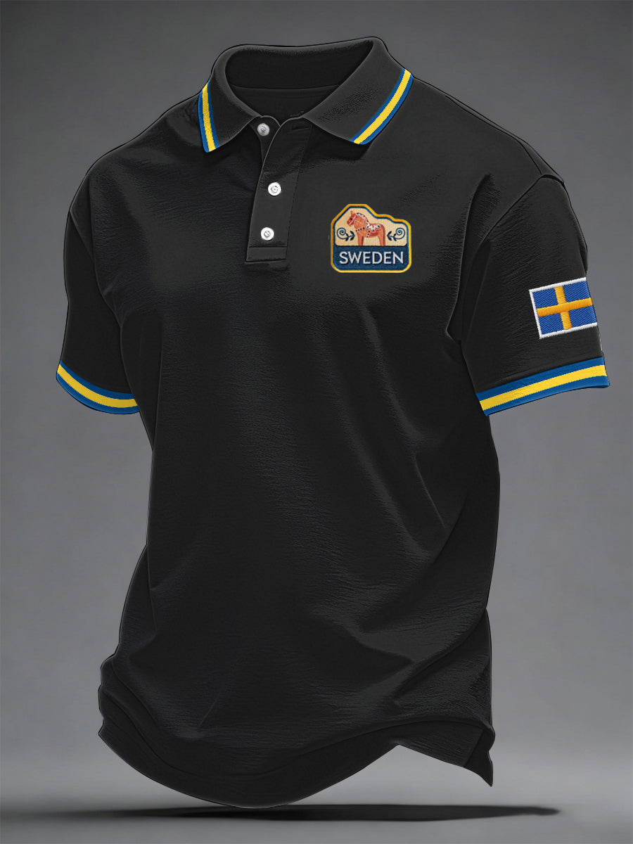 Men's Swedish Print Casual Top