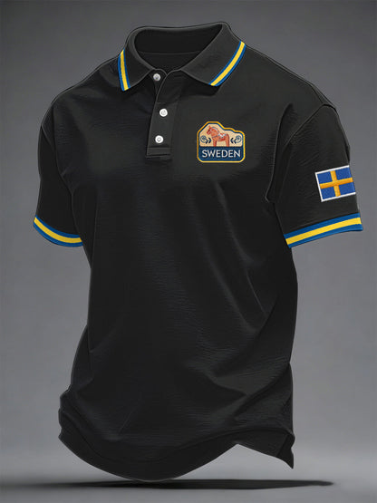 Men's Swedish Print Casual Top